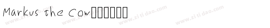 Markus the Cow字体转换